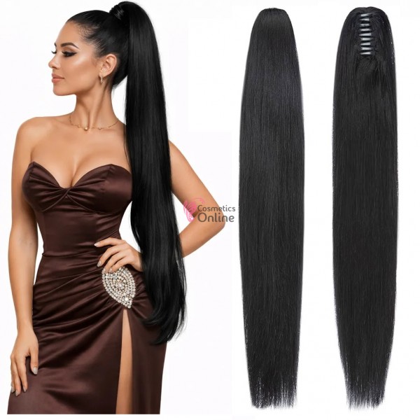 Coada de par Afro Kinky cu cleste AM381002 Brunet de 100cm lungime